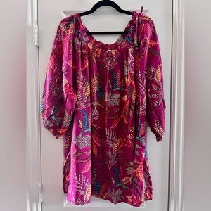 Susan Graver Pink Patterned Blouse